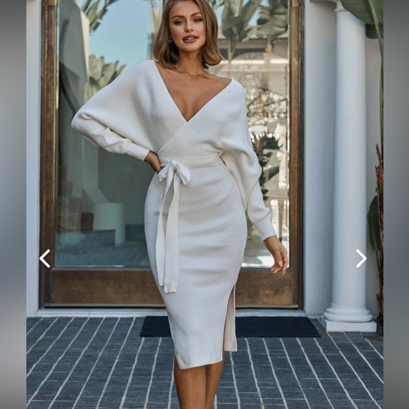 Fitted sweater dress - Picture 4 of 5